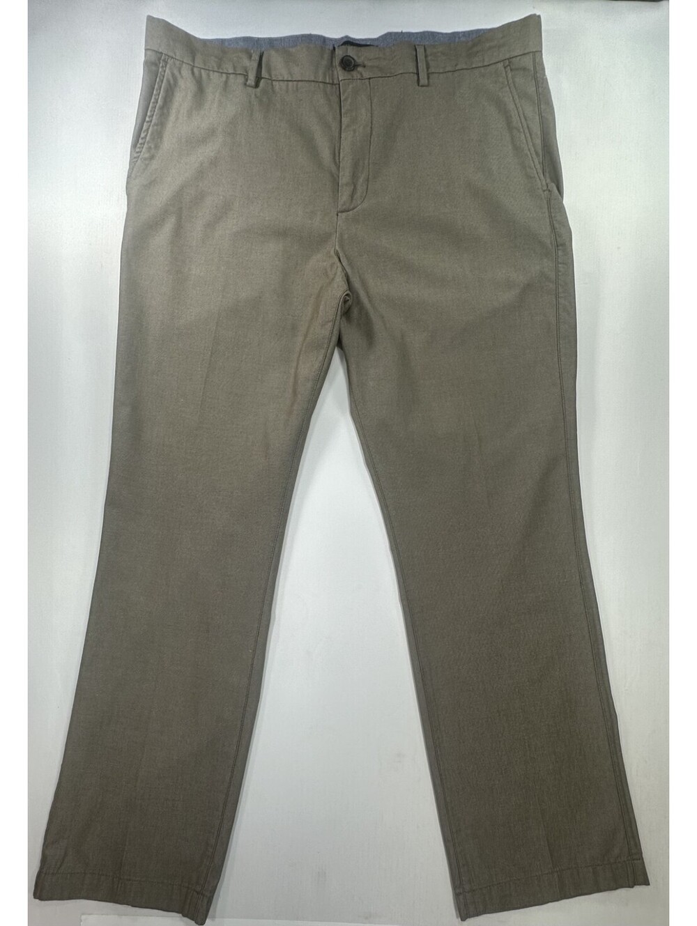 Banana Republic Aiden Flat Straight Chinos Green Mens 38/32